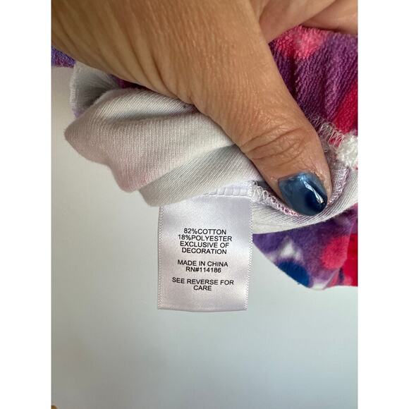 Juicy Couture Terry Cloth Floral Crop Short Sleeve Shirt, Size L, NWOT - Picture 4 of 5